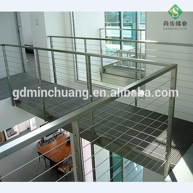 广东佛山尚步梯业厂家定制生产可调节绳索护栏拉杆护栏围墙栏防护栏