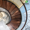 佛山尚步梯业厂家定制生产室内螺旋旋转钢木弧型别墅楼梯