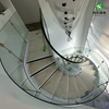 厂家直供室内旋转楼梯钢化玻璃护栏扶手复式家用现代简约弧形楼梯