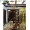 厂家定制生产不锈钢旋转楼梯镀钛金玫瑰金